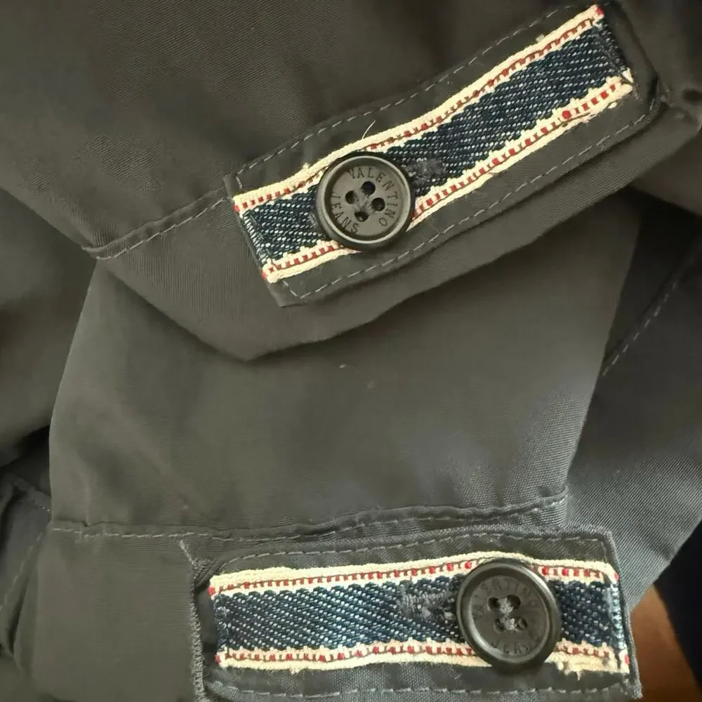 Valentino vtg bomber windbreaker jacket full zip men’s size 48 US medium M - Picture 14 of 16